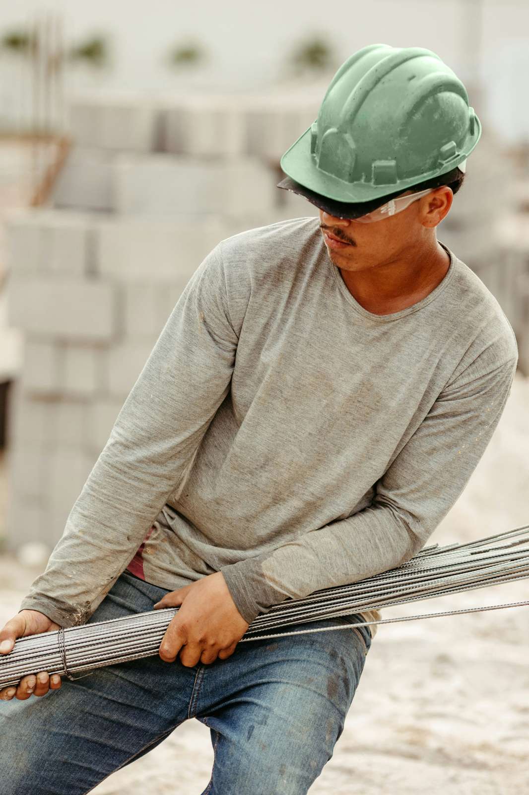 worker at construction site