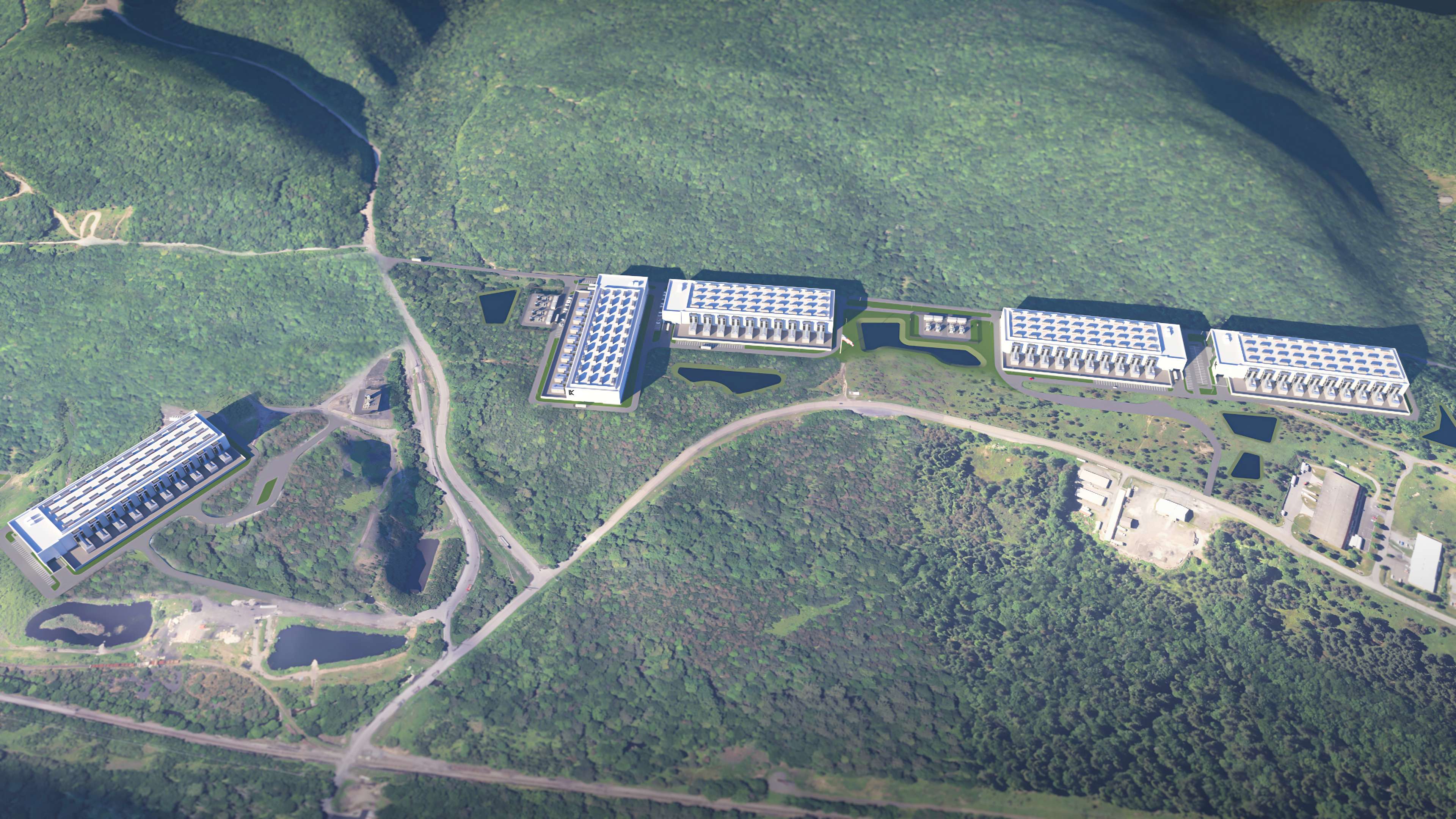 Drone shot of Panther Creek