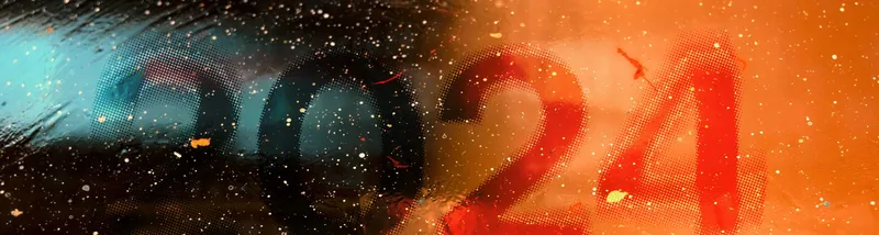 outer space with 2024 imprinted over the image
