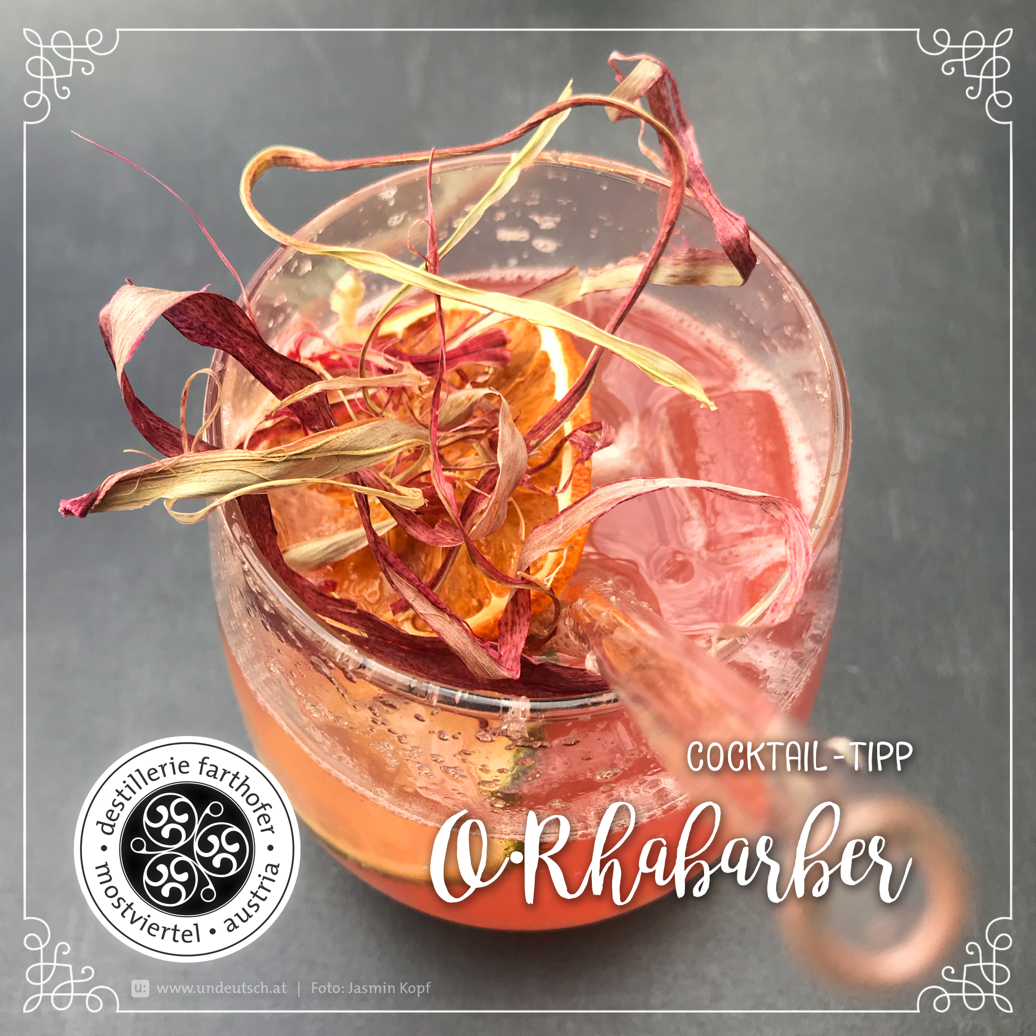 Rezept – Cocktail – O•Rharbarber