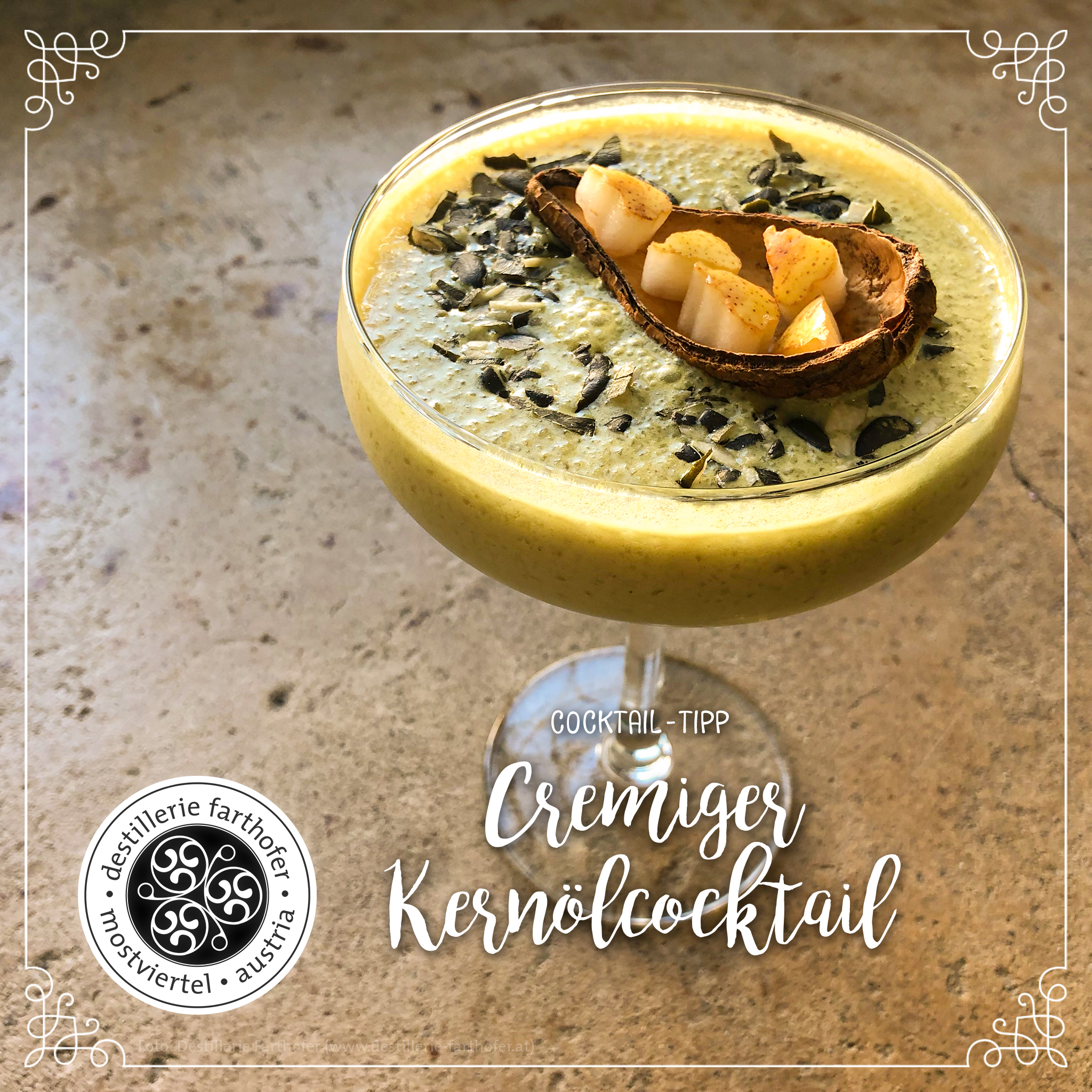 Rezept – Cocktail – Cremiger Kernölcocktail