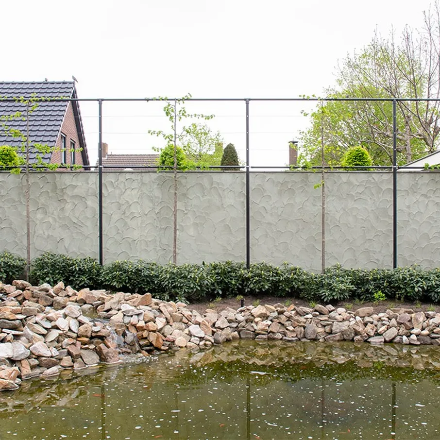 Sfeervolle vijvertuin met verlichting 03