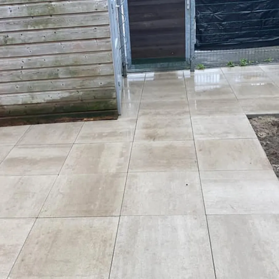 Aanleg tegelterras in deurne 01