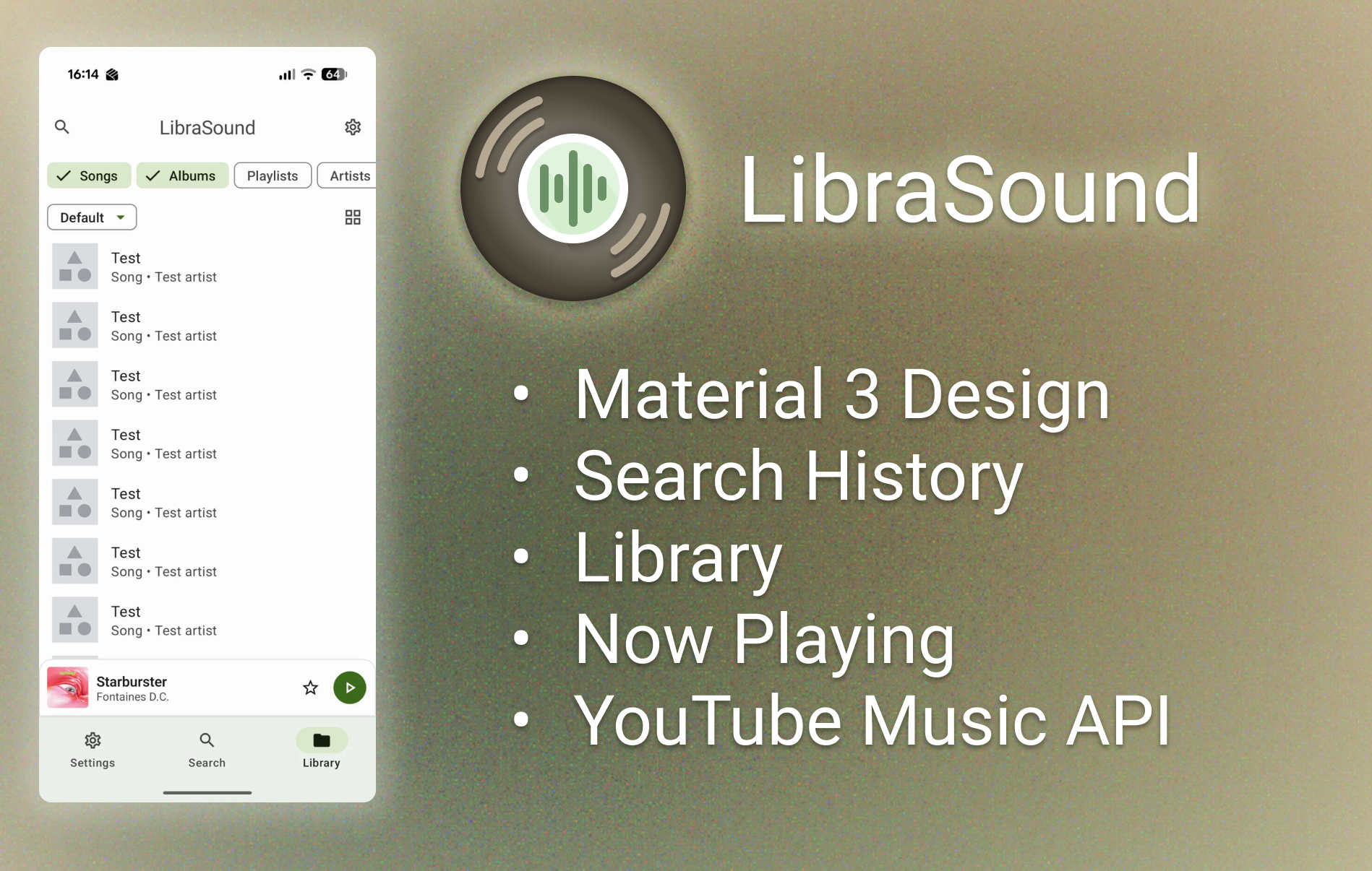Android Music Player (LibraSound)