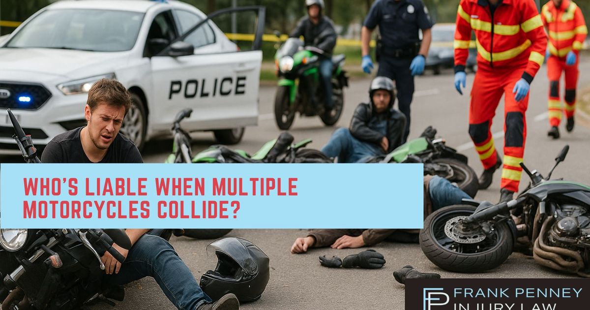 Who’s Liable When Multiple Motorcycles Collide?