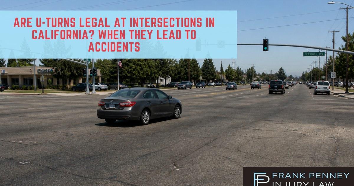Are U-Turns Legal at Intersections in California? When They Lead to Accidents