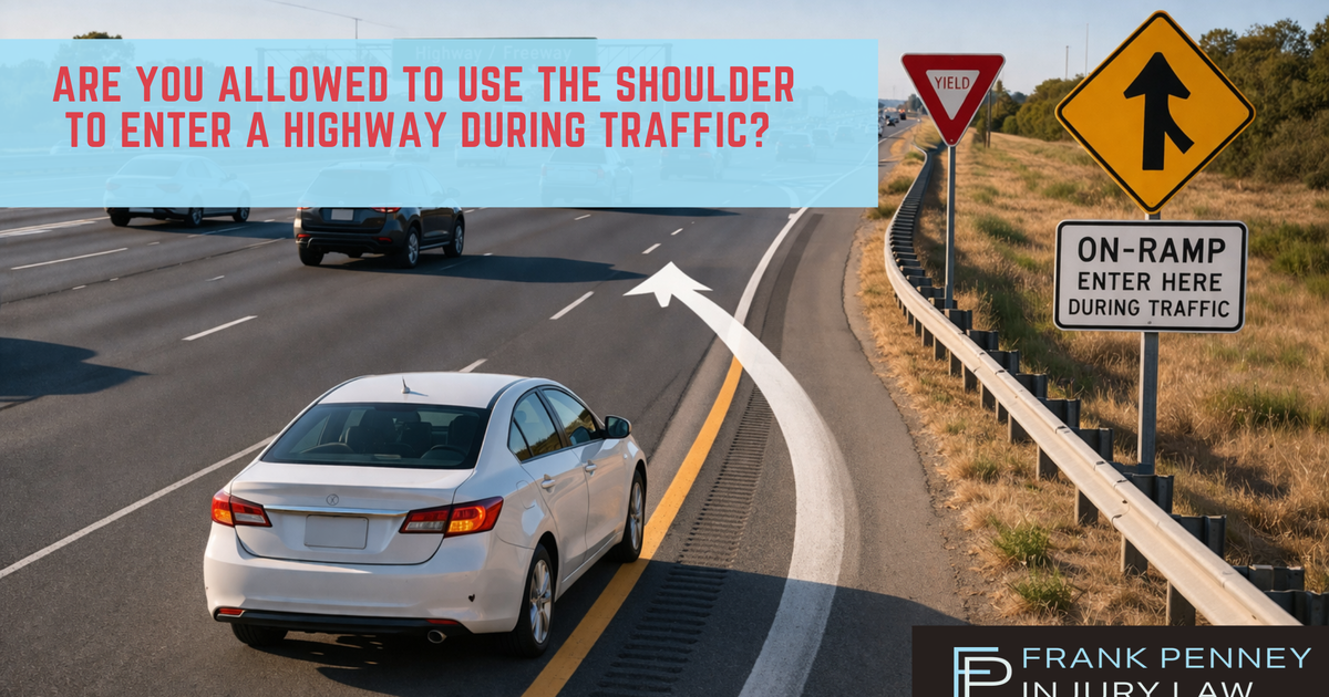 Are You Allowed to Use the Shoulder to Enter a Highway During Traffic?