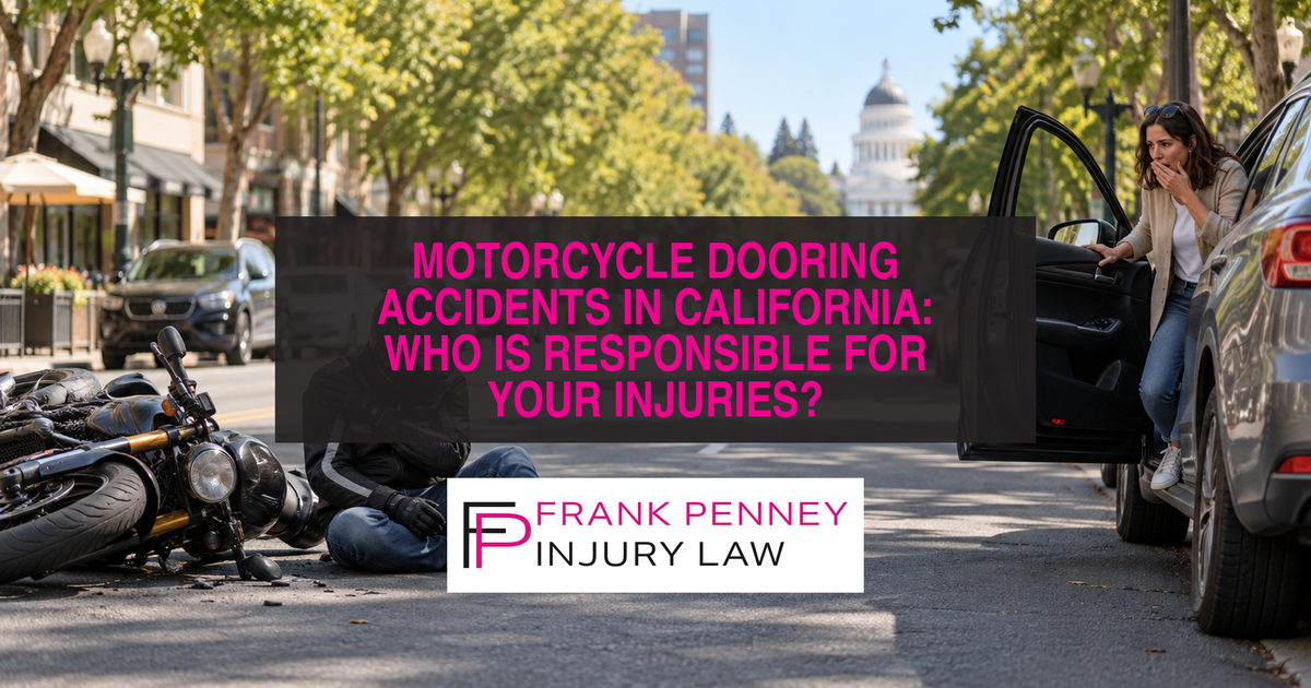 Motorcycle Dooring Accidents in California: Who Is Responsible for Your Injuries?