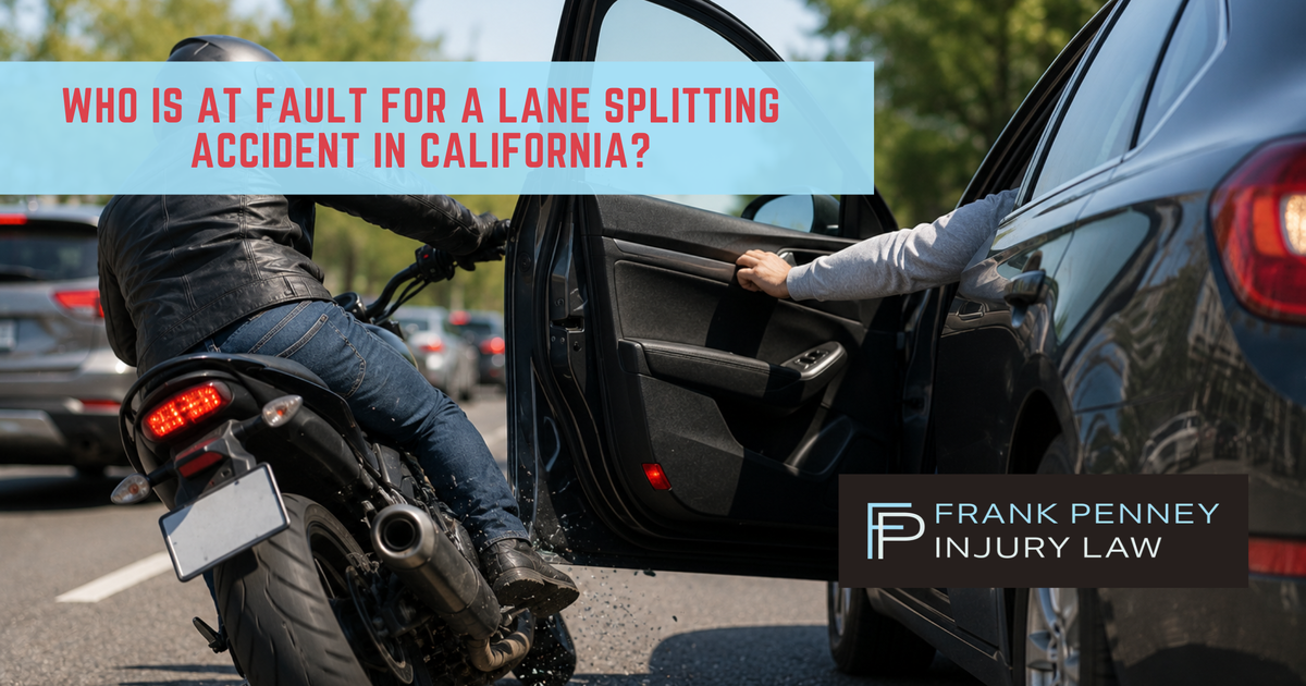 Who Is at Fault for a Lane Splitting Accident in California?