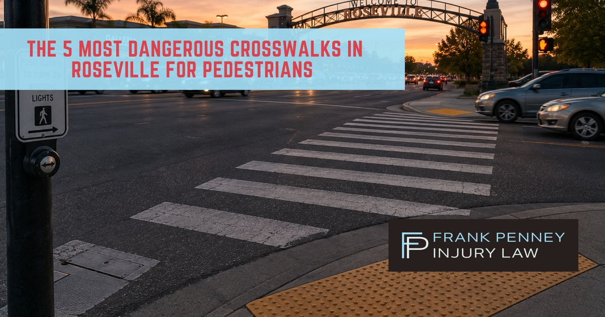 The 5 Most Dangerous Crosswalks in Roseville for Pedestrians