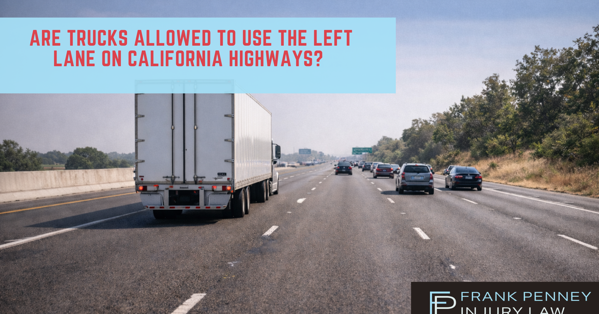 Are Trucks Allowed to Use the Left Lane on California Highways?
