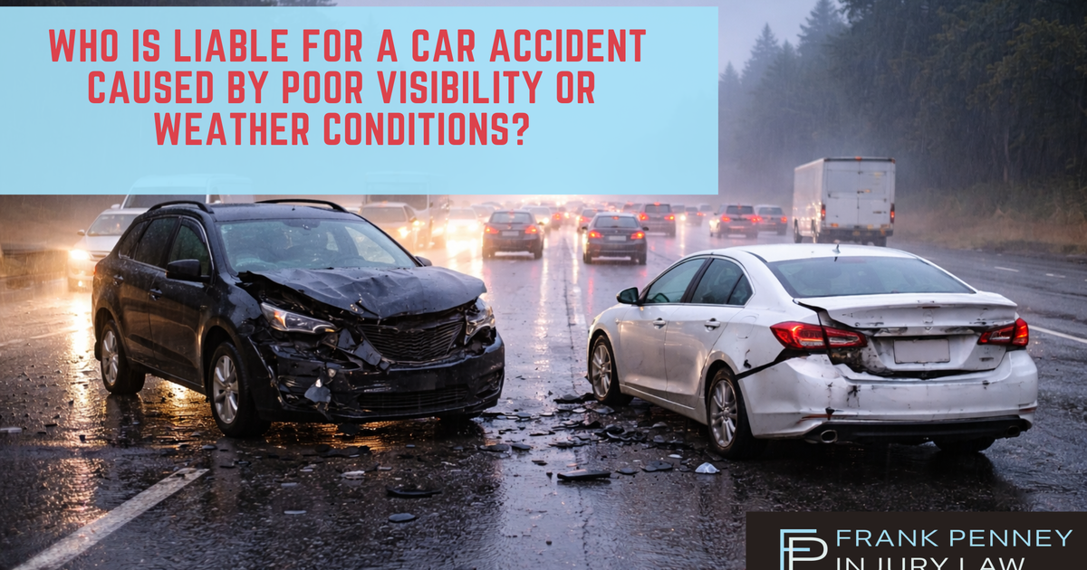 Who Is Liable for a Car Accident Caused by Poor Visibility or Weather Conditions?