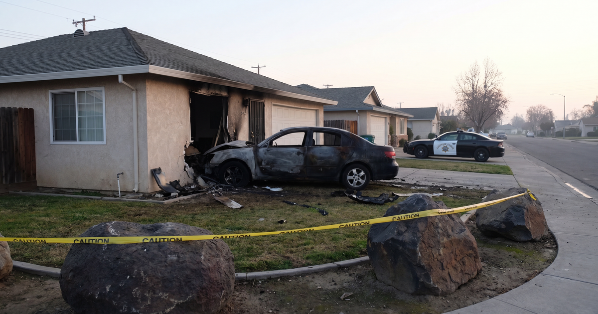 House Sitter Killed When DUI Driver Crashes Into Modesto Home During CHP Pursuit