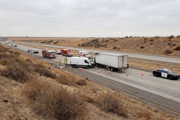 Two Killed in Chain-Reaction Crash on I-5 Near Newman in Stanislaus County
