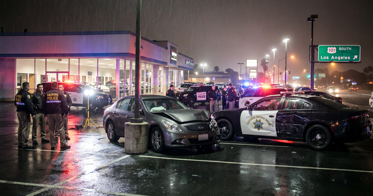 Teen Arrested After Ventura Police Chase Ends in Crash
