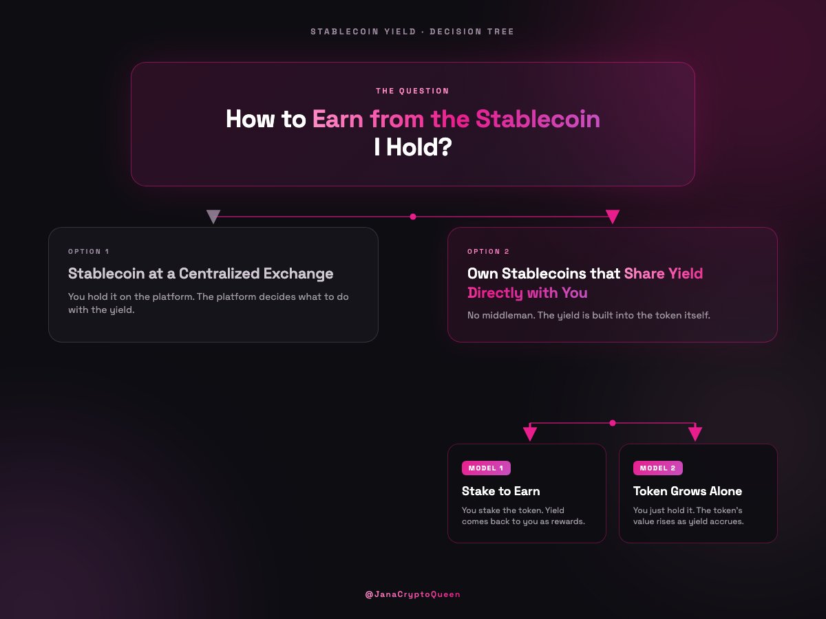 How to earn from the stablecoin I hold, decision tree