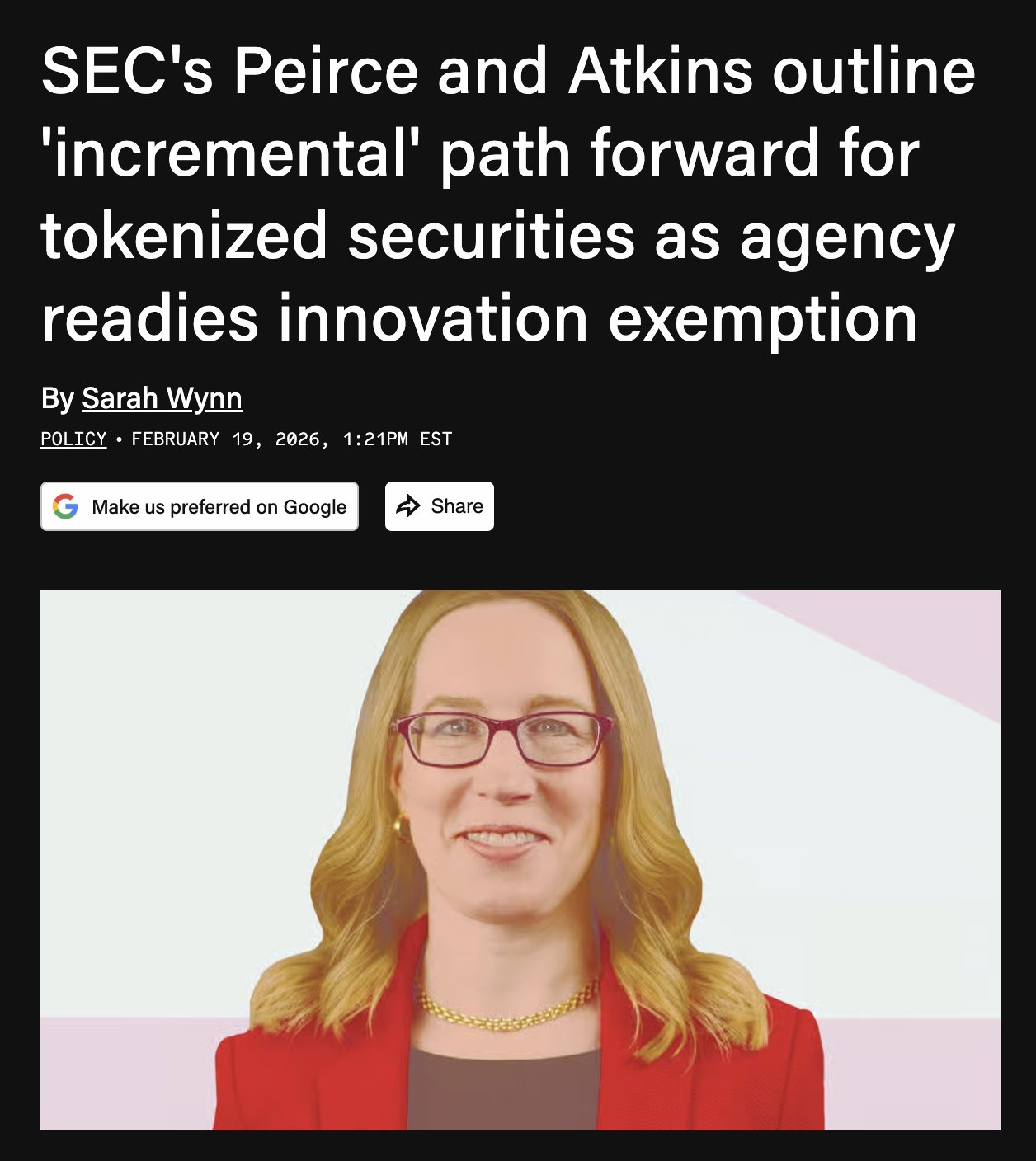 Source: The Block - Sarah Wynn, February 19, 2026