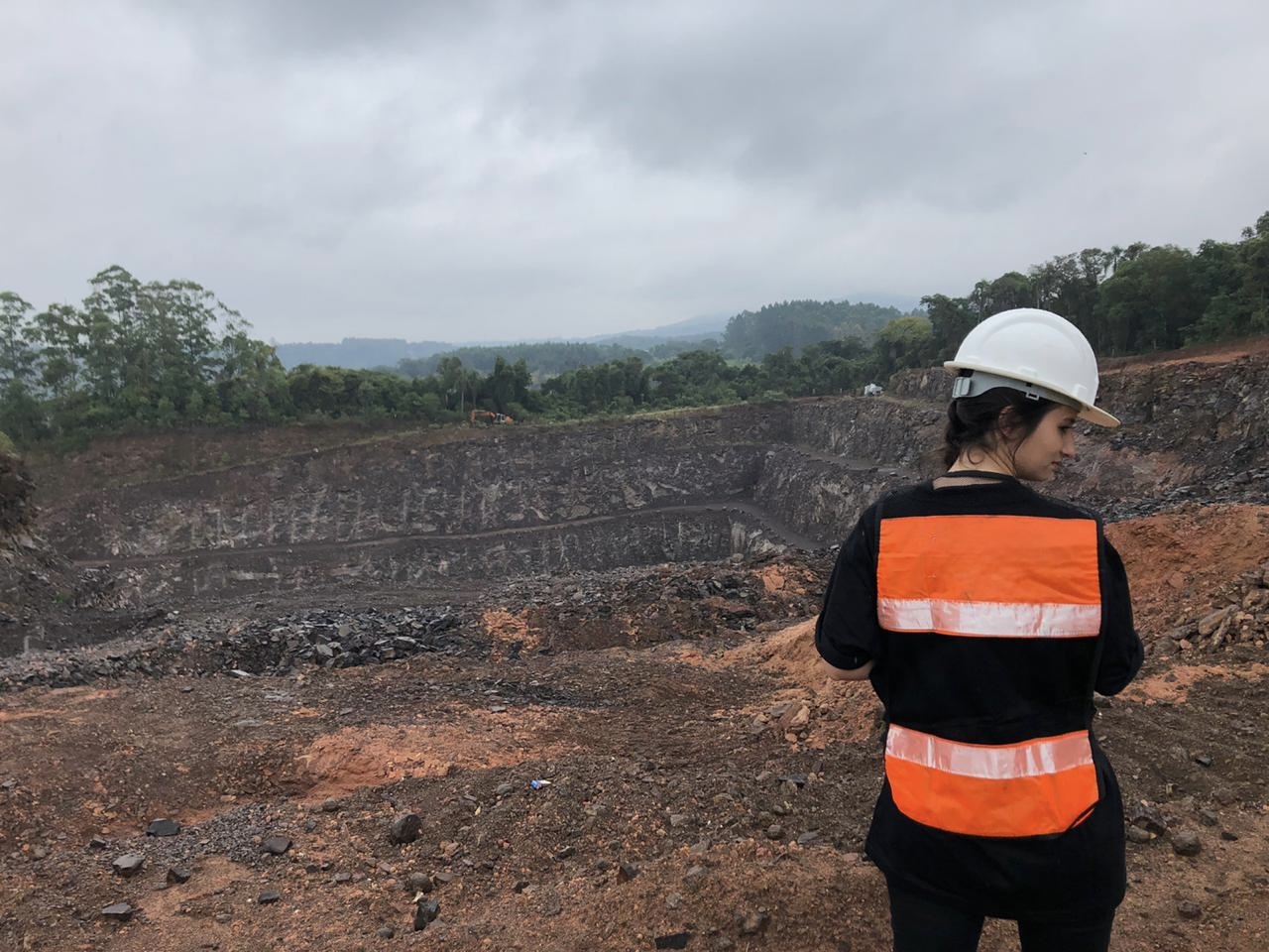 Jana in her mining engineer days at the mine site