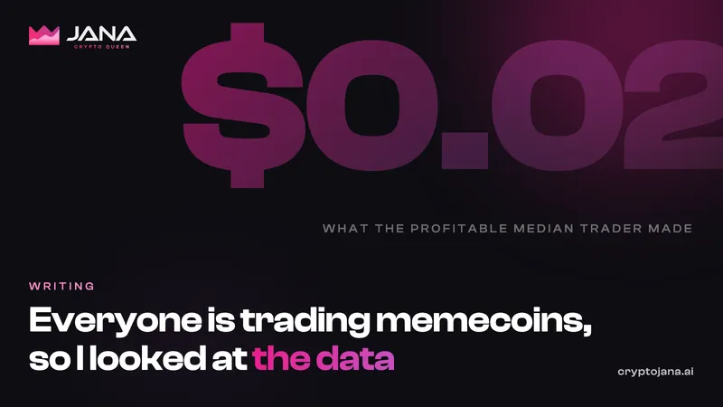 Everyone is trading memecoins, so I looked at the data