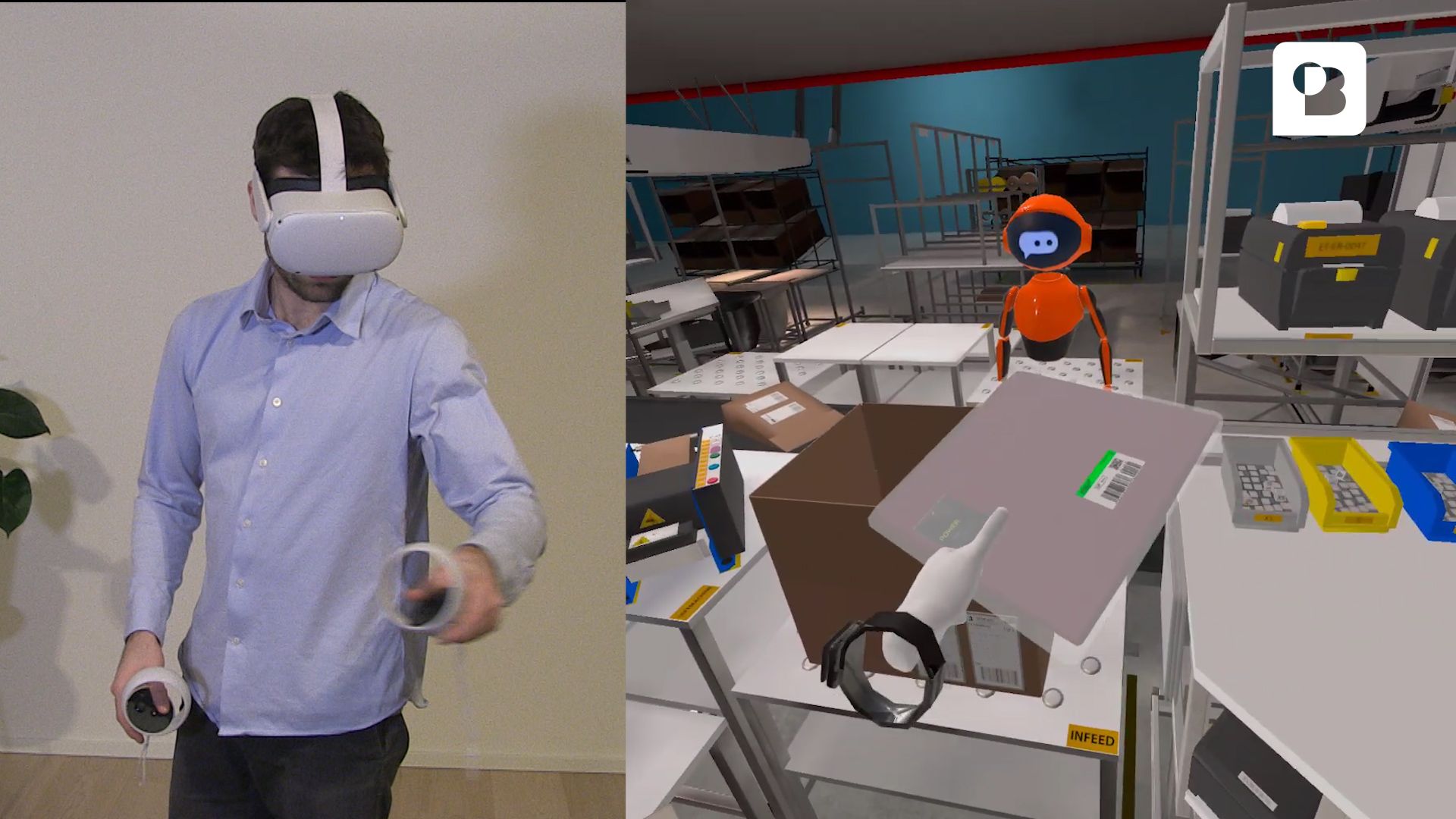 VR Warehouse Packing Training