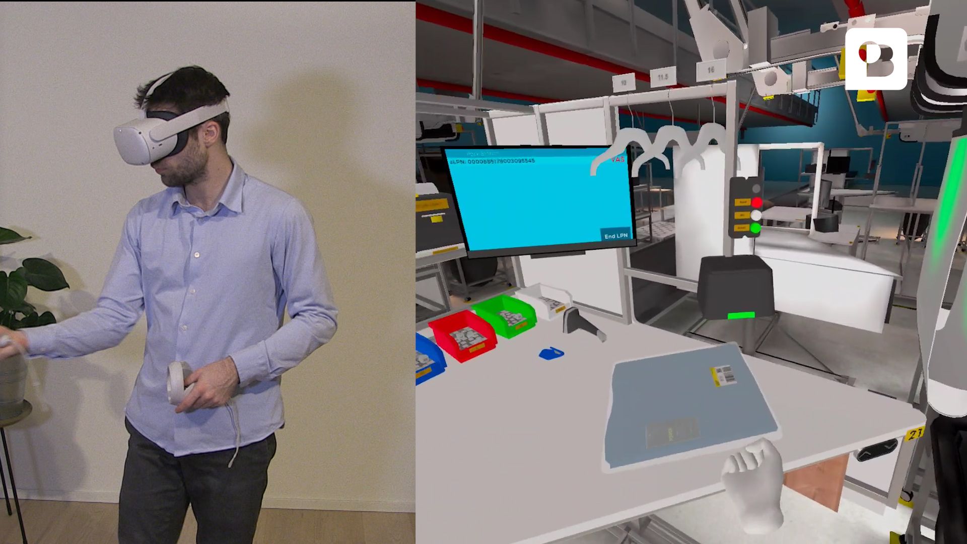 VR Warehouse Packing Training