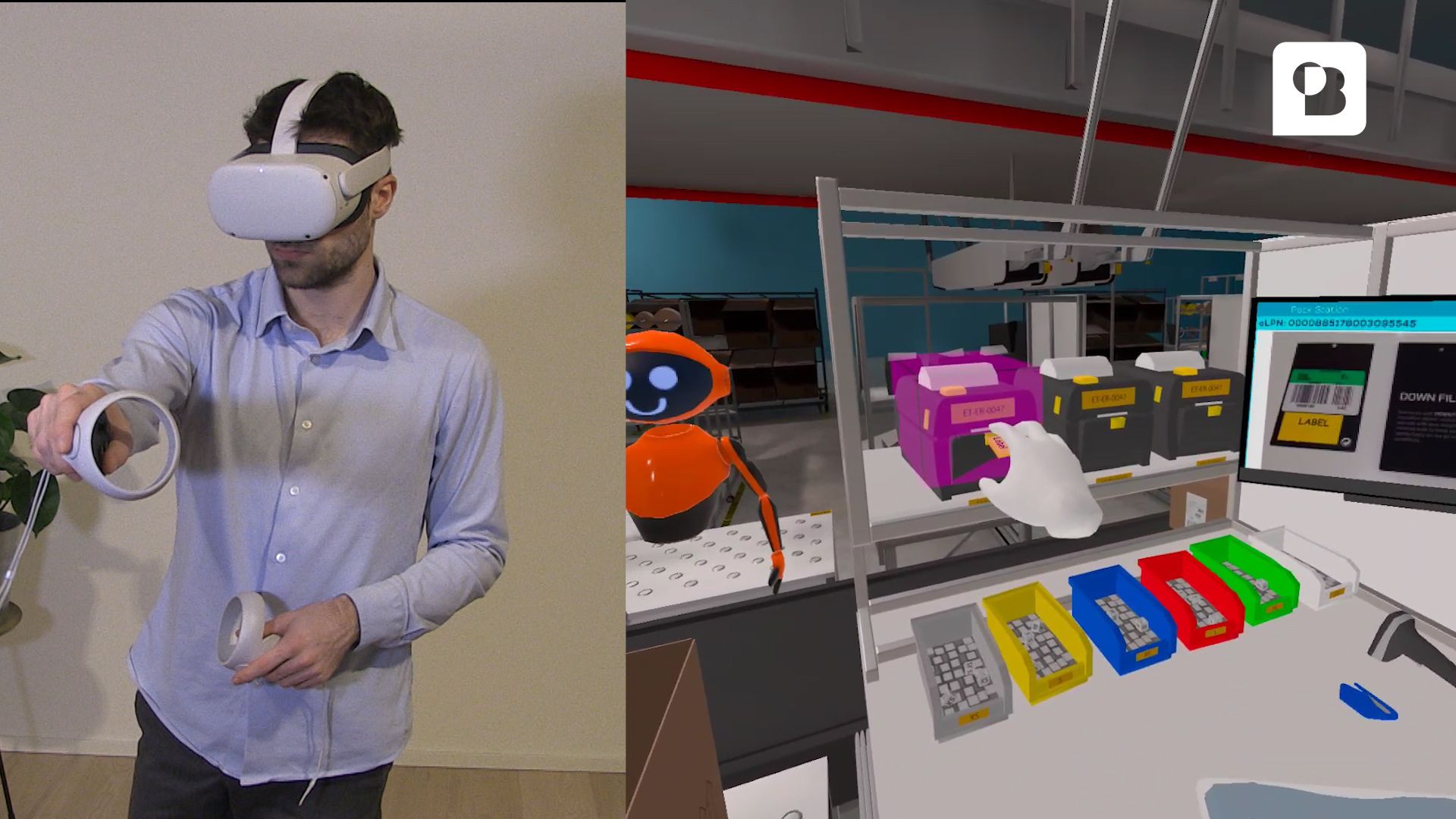 VR Warehouse Packing Training