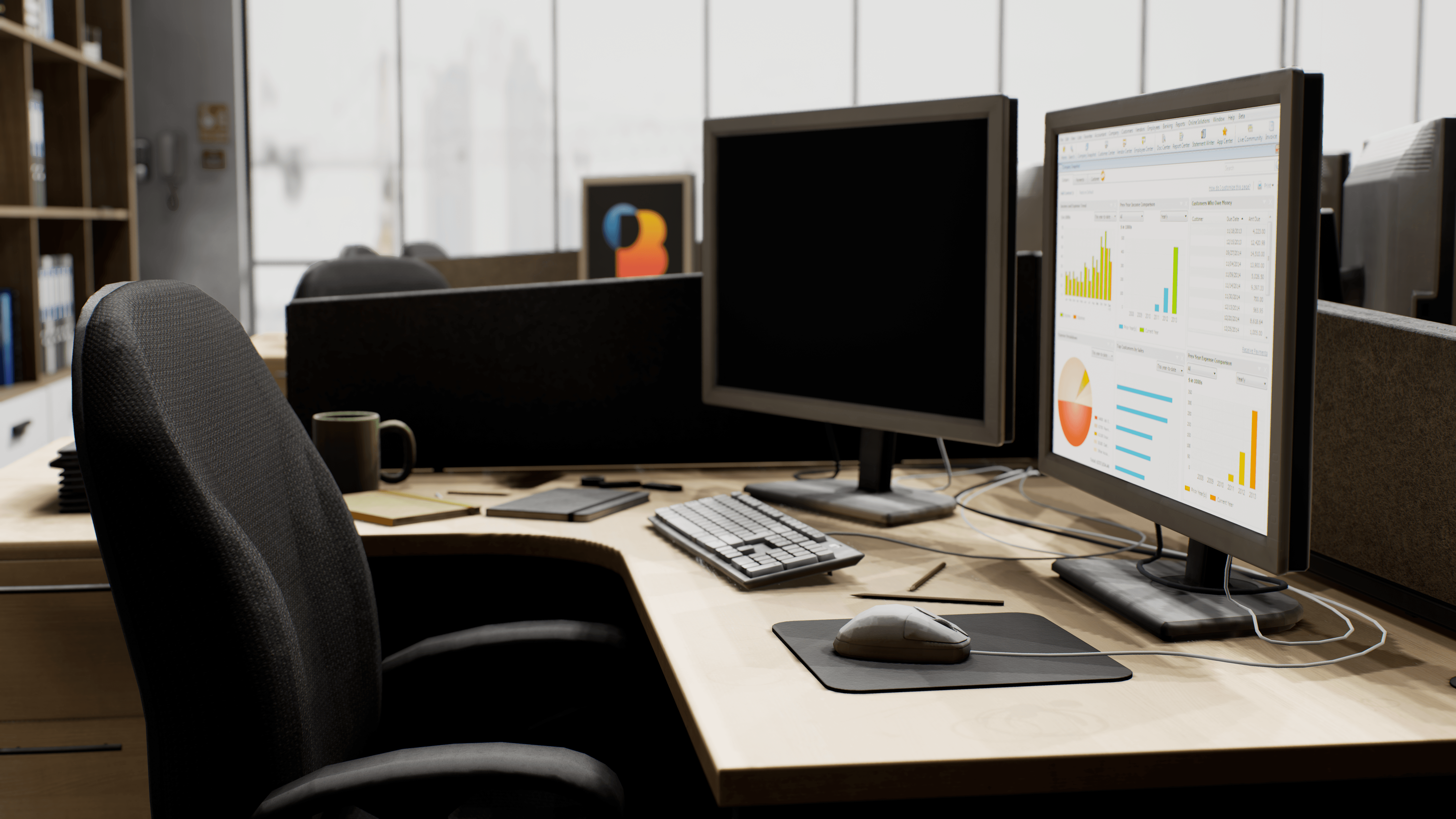 VR CyberSecurity Environment - Desk