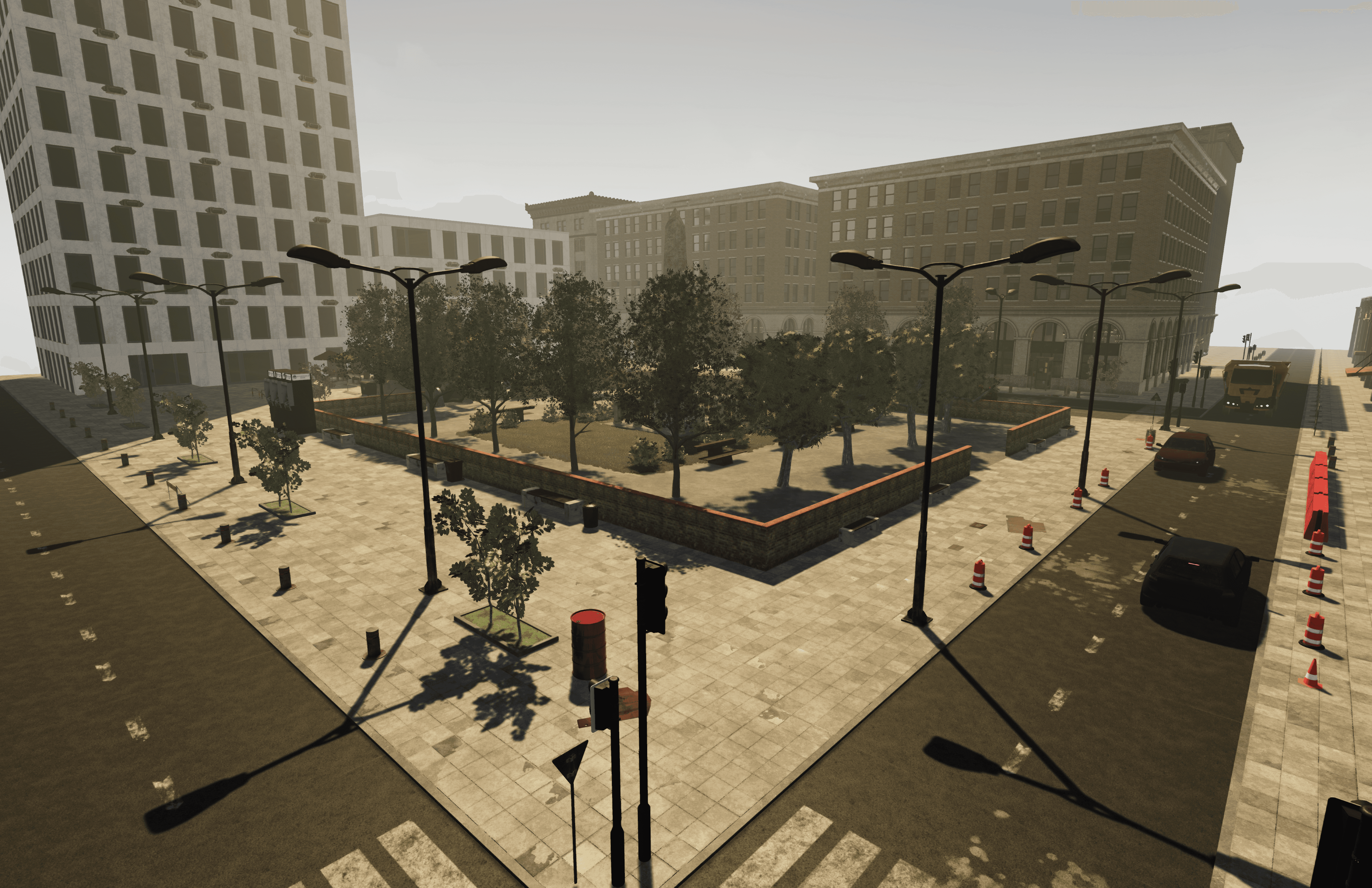 electric bike simulator safety scenario