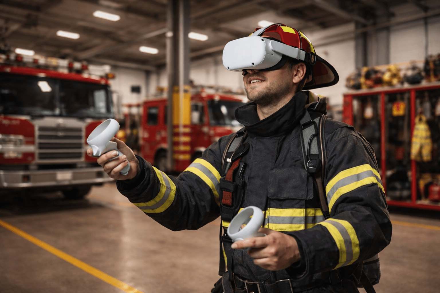 Firefighter VR training