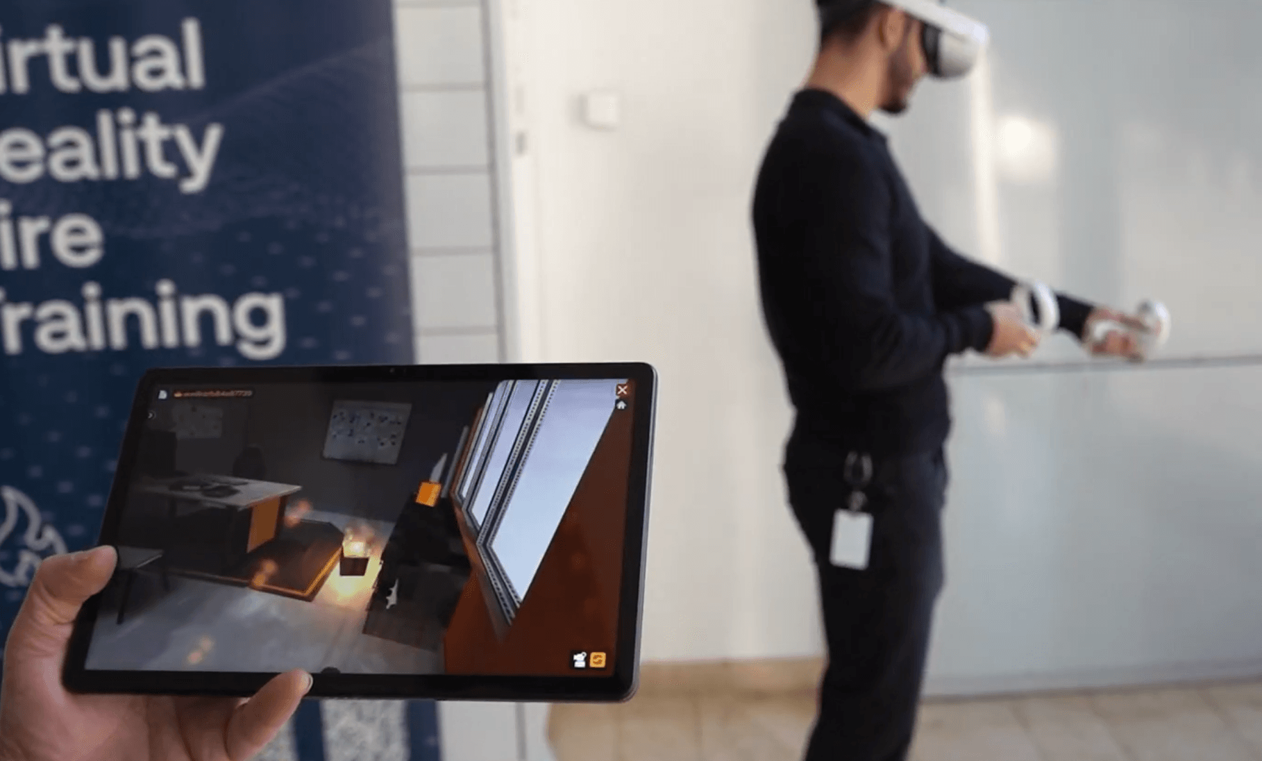 VR fire safety training