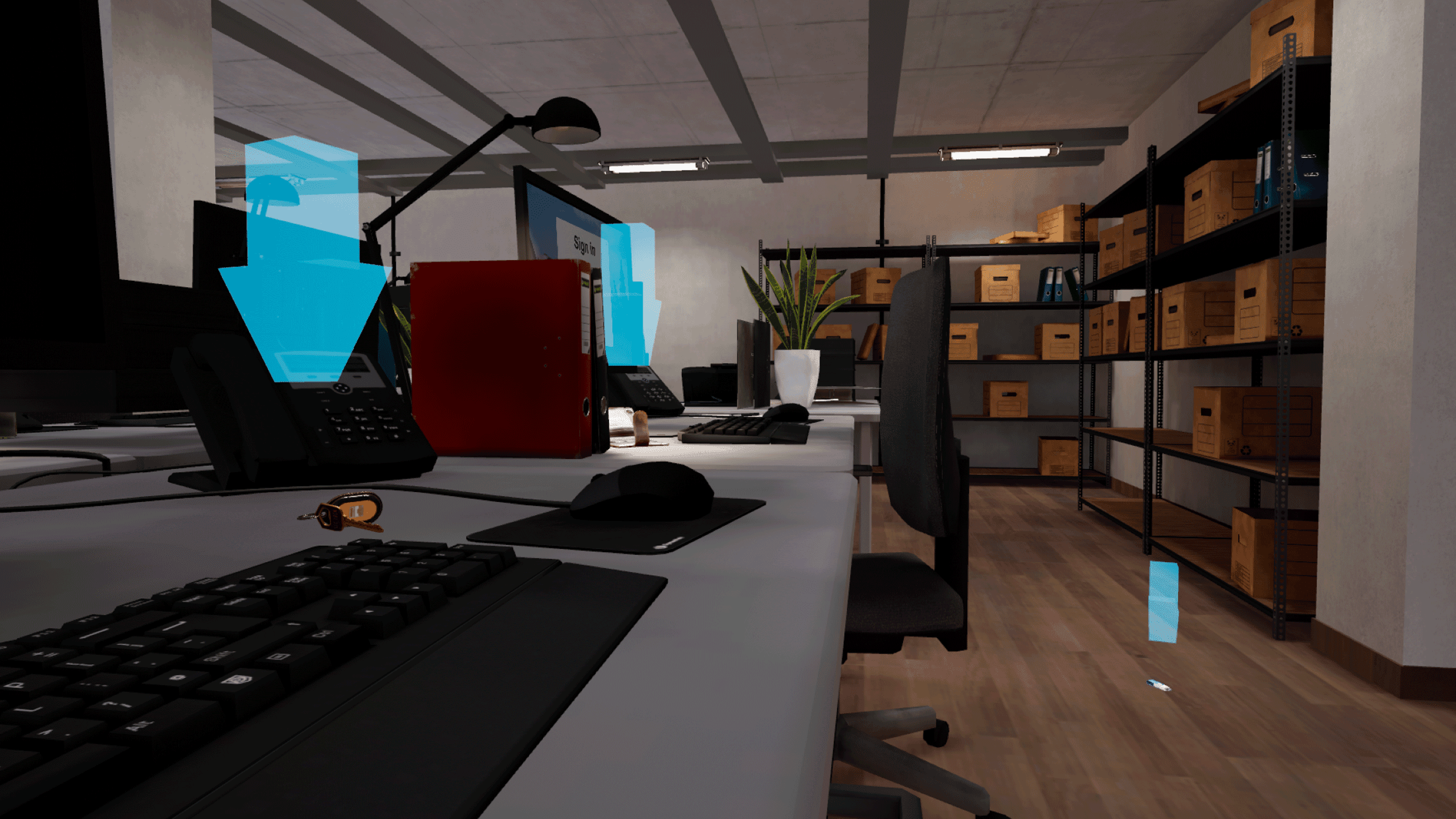 VR cybersecurity keys