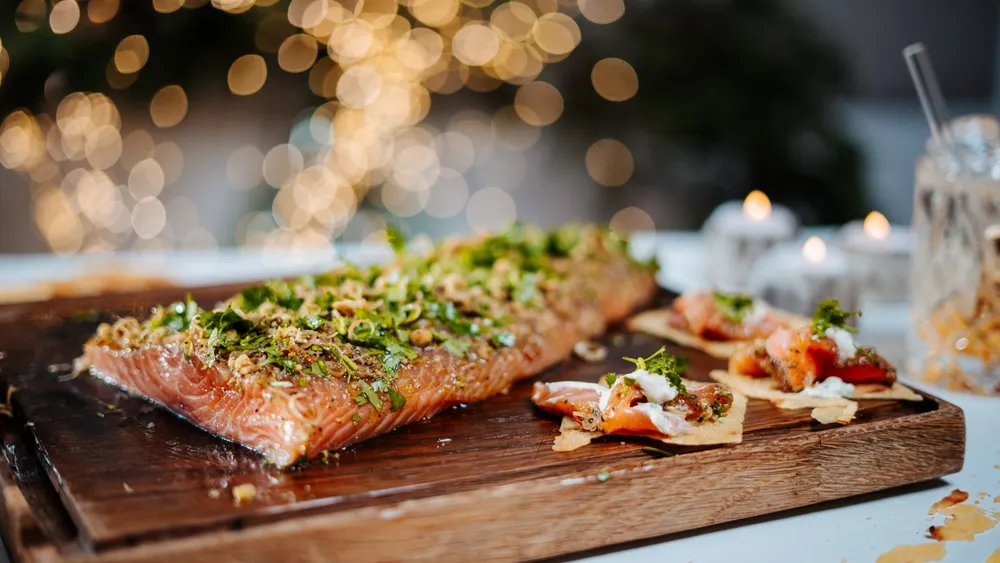 Gebeizter Gin-Lachs