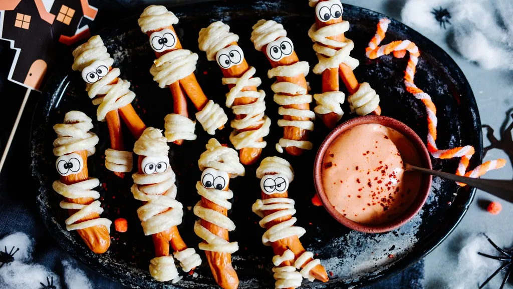 Halloween Mumien Würstl