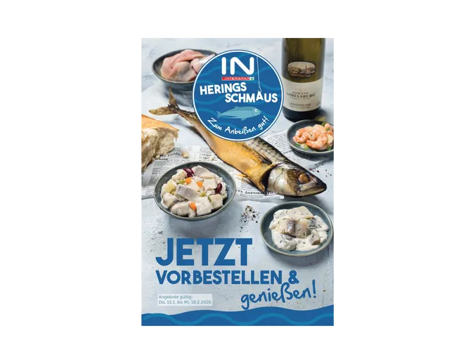 Titelblatt des Heringsschmaus-Vorbestellers 2026