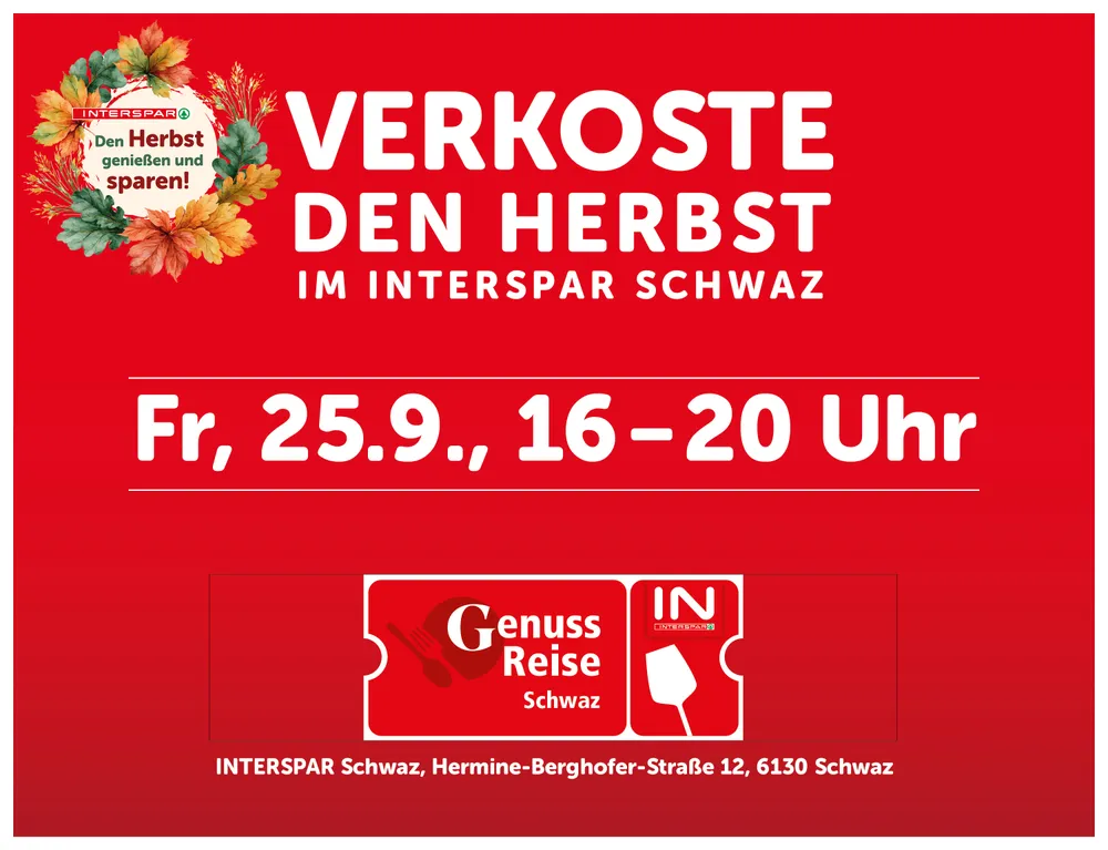 Asset zur Genussreise im IM66 am 25.9.
