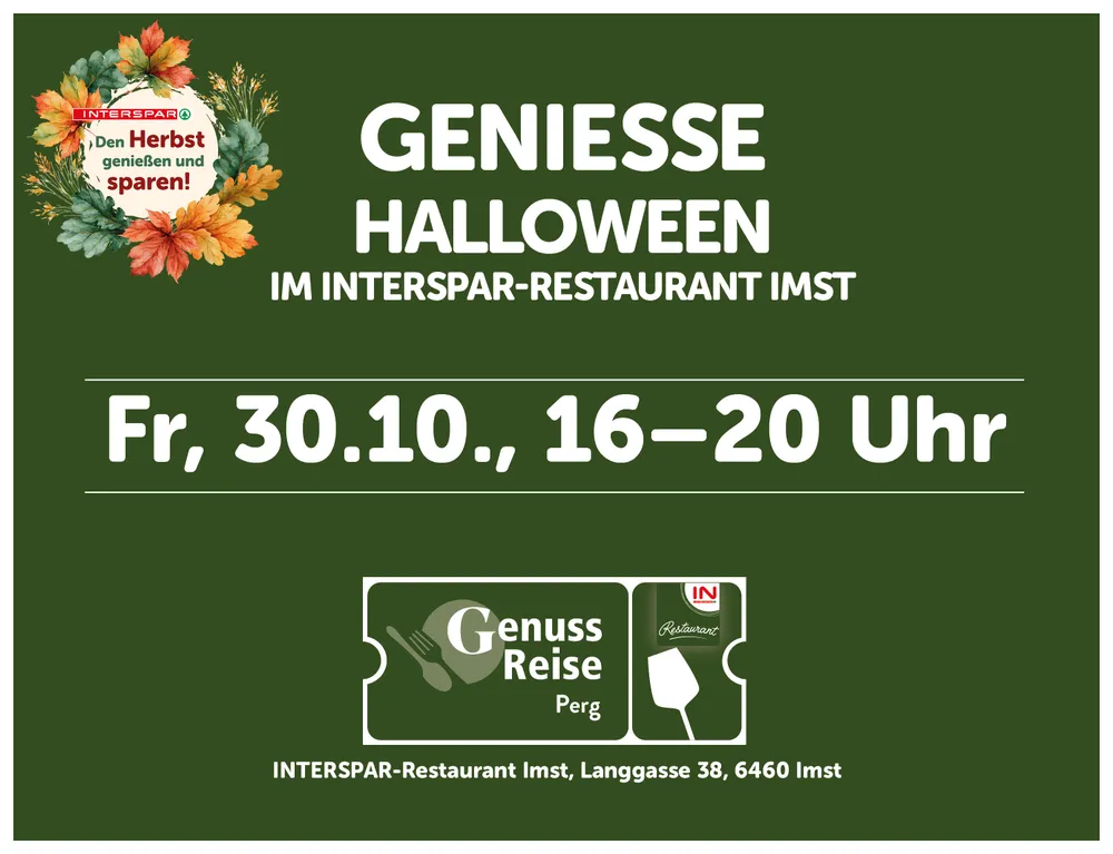 Asset zur Genussreise im IM29 am 30.10.