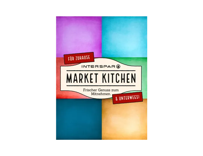 Titelseite der Menükarte der Market Kitchen