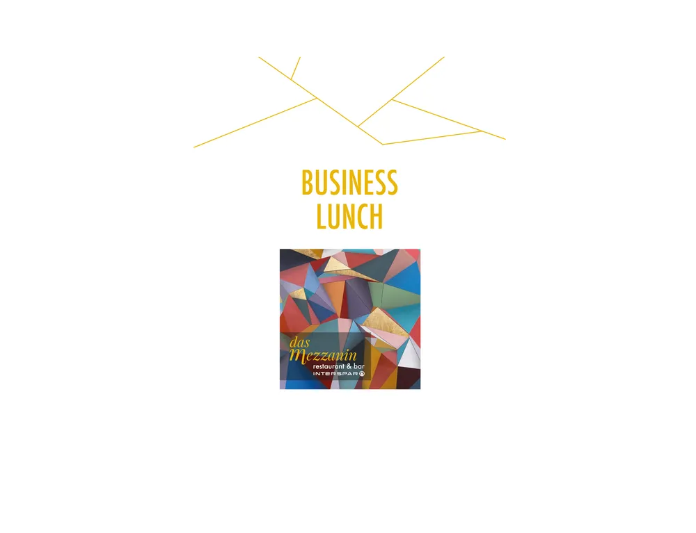 Titelblatt des Business Lunch im mezzanin