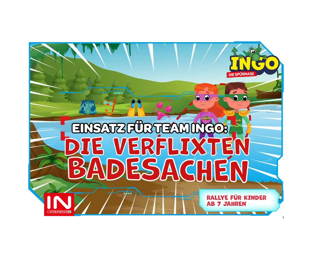 Sujet zu INGOs Rätselrallye: Einsatz für Team INGO - Die verflixten Badesachen