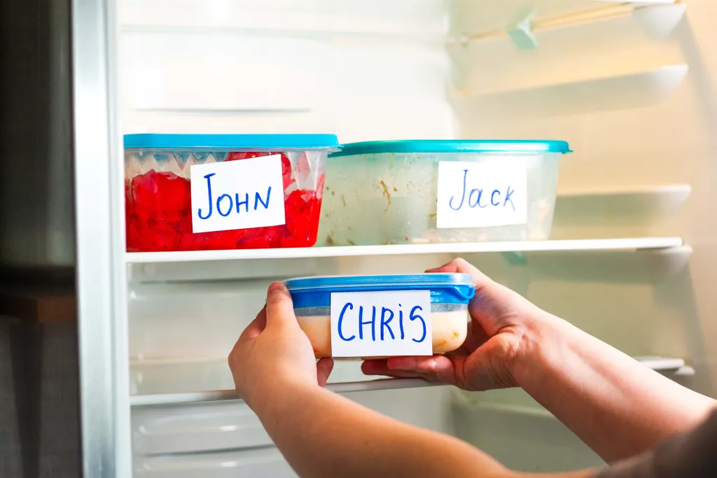Beschriftete Vorratsdosen mit Speiseresten sorgen für mehr Ordnung und Übersicht im Kühlschrank