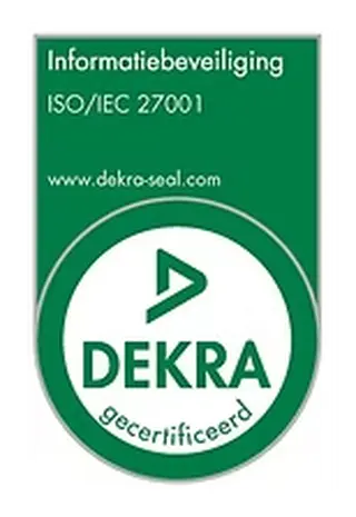 DEKRA ISO/IEC 27001 gecertificeerd