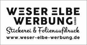 Logo Weser Elbe Werbung GmbH - Stickerei & Folienaufdruck
