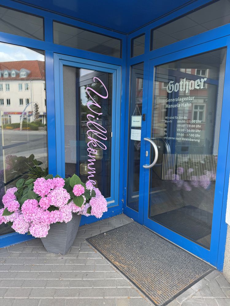 Büroeingang - Manuela Hahn, BarmeniaGothaer Seelow