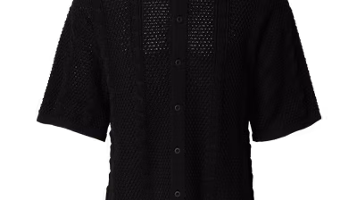 TRAPP Spring/Summer 24 pack shots - Kevin-Trapp-co-created-by-ABOUT-YOU_Pack-Shots_Erwin-Knit-Shirt-_black_4990