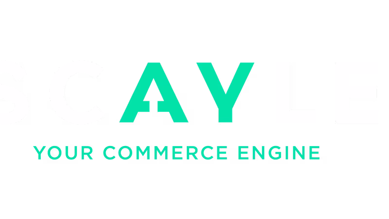 SCAYLE logo in white on black background