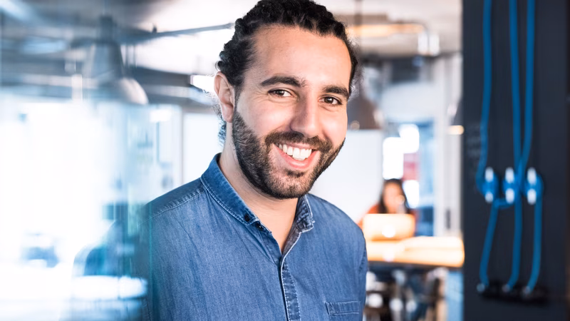 Portrait of Tarek Müller, Co-Founder and Co-CEO Marketing & Brand at ABOUT YOU