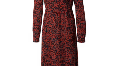 Guido Maria Kretschmer Women & Curvy Autumn/Winter 2023 pack shots - Guido-Maria-Kretschmer-Women-Curvy_AW23_Martje-dress_red-black-print_5990_1273516