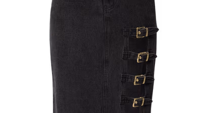 HOERMANSEDER Spring/Summer 24 pack shots - Hoermanseder-co-created-by-ABOUT-YOU_SS2024_Pack-Shots_Dena-skirt_anthracite-denim_7990
