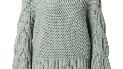 Guido Maria Kretschmer Women & Curvy Autumn/Winter 2023 pack shots - Guido-Maria-Kretschmer-Women-Curvy_AW23_Mathe-jumper_mint_6990_12443216
