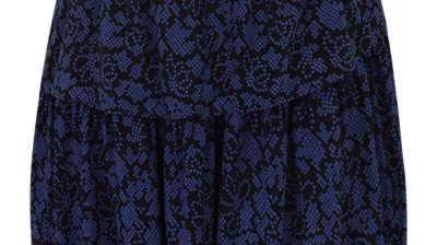 Guido Maria Kretschmer Women & Curvy Autumn/Winter 2023 pack shots - Guido-Maria-Kretschmer-Women-Curvy_AW23_Cessia-skirt_blue-black-print_3990_12713501